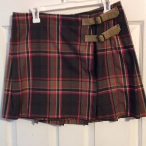This adorable little school girl wrap skirt.